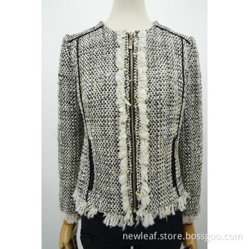 Ladies Quasten Langarmjacke
